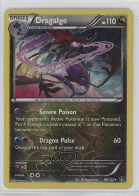 Dragalge Reverse Foil Pokémon XY Breakpoint #86