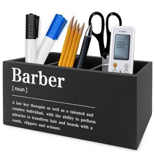 Barber Definition Pen Pencil Holder Organizer for Desk, Salon Barbershop Deco...