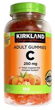 Kirkland Signature Vitamin C 250 mg Immune Support, 180 Adult Gummies NEW 