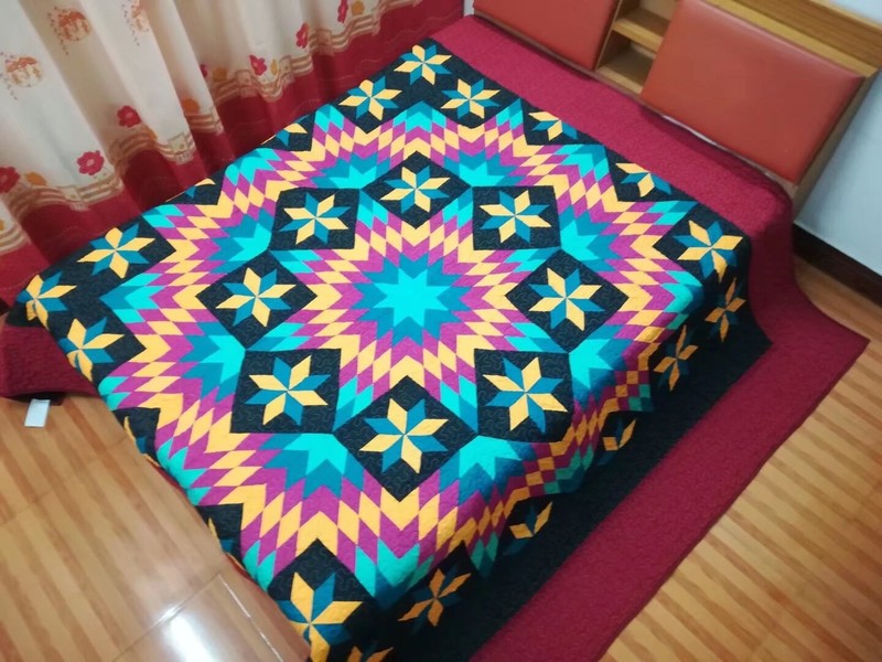 King Size Star Patchwork quilt/king  size #122