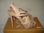 100% AUTH NEW WOMEN LOUBOUTIN NUDE BALADEUSE 120 PATENT HEELS/PUMPS US 8.5 — photo 7