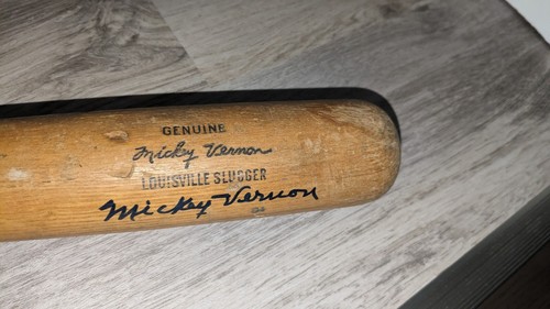 Mickey Vernon Inscribed Signed Louisville Slugger 125 Full Size Bat W/Our COA - Picture 2 of 8