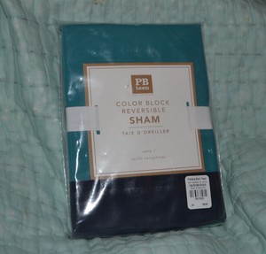 POTTERY BARN Euro Pillow Case Sham Paisley Rust Green Gold Blue Made Italy EUC