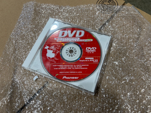 PIONEER AVIC-D3 NAVIGATION GPS DISC MAP CD DVD USA CANADA WEST Ver 1.0