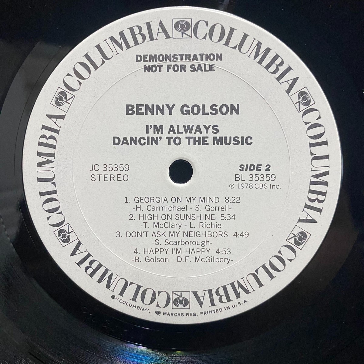 洋楽 Benny Golson-I'm Always Dancin' To The I'm Always Dancin' To The Music – Music On Vinyl