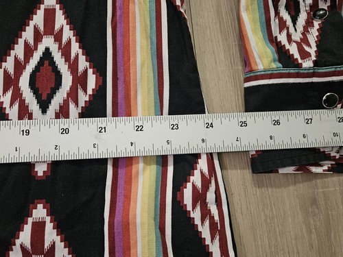 Roper Men's Long-sleeve AZTEC SERAPE PRINT WESTERN SHIRT PEARL SNAP BUTTONS - Picture 11 of 14