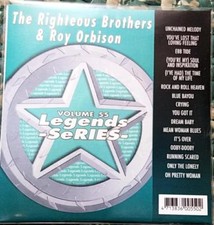 LEGENDS KARAOKE CDG RIGHTEOUS BROTHERS  ROY ORBISON OLDIES 55 16 SONGS CD G