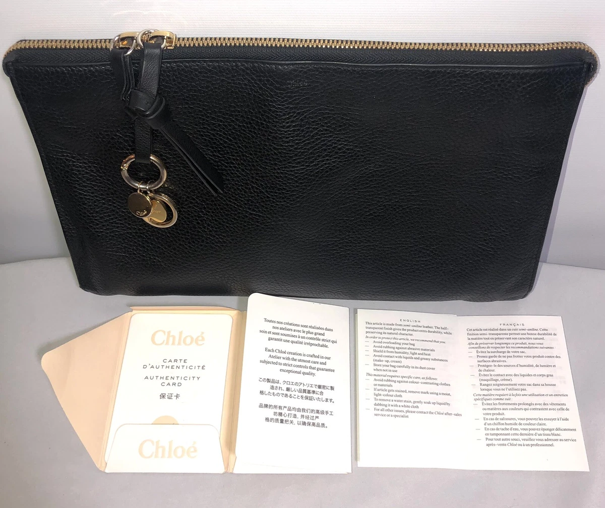 Brand New - Chloe Black Alphabet Coin Purse Card Holder/wallet