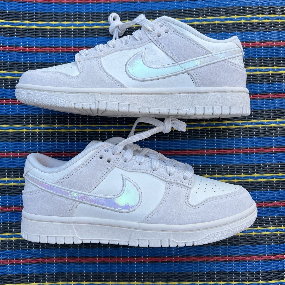 Nike Dunk Low Iridescent Swoosh Womens Sizes 8-10 Style HF5074-133