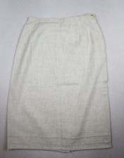 VINTAGE WOMEN'S BEIGE PENCIL SKIRT - 27IN WAIST -