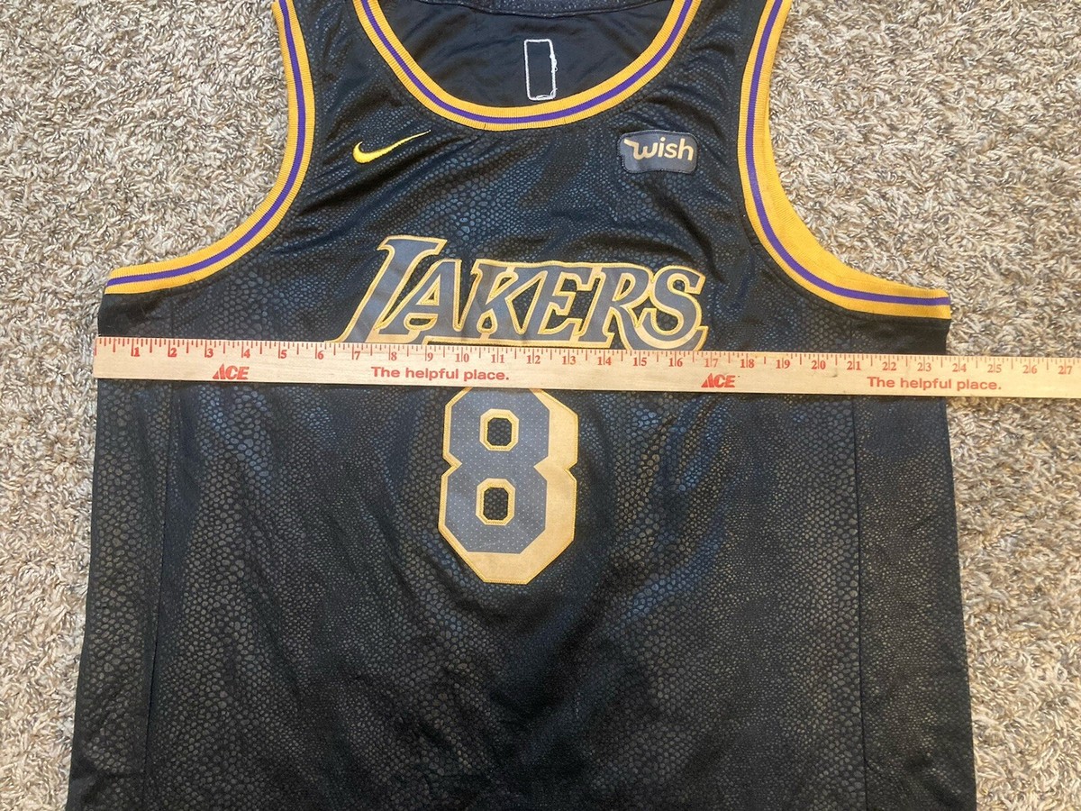 Nike Kobe Bryant #8 Lakers Swingman 54 , Black, Wish Patch