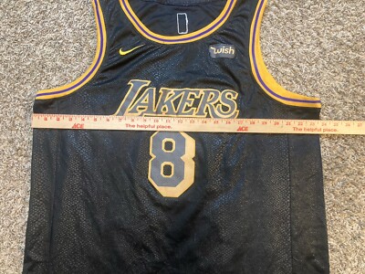 Nike Kobe Bryant #8 Lakers Swingman 54 , Black, Wish Patch