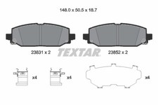TEXTAR Bremsbeläge Bremsbelegsatz hinten passend für Jeep Wrangler IV