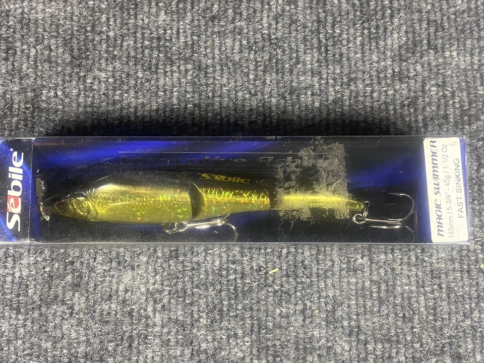 "Señuelo de pesca Sebile Magic Swimmer 145 mm hundimiento rápido brillo dorado 5 3/4""" Foto 2 de 4