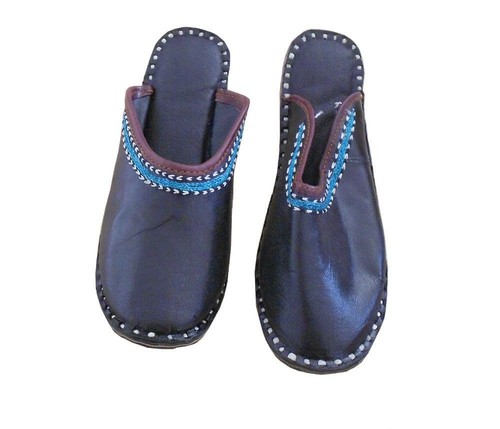 Women Clogs Leather Handmade Indian Casual Clogs Jutties Ballet Flats Black US 5 - Picture 3 of 6