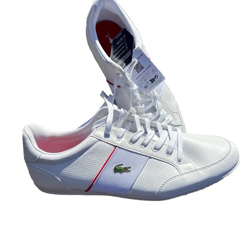 Lacoste Nivolor 0721 1 P CMA Mens White Leather Lifestyle Sneakers Shoes Size 11
