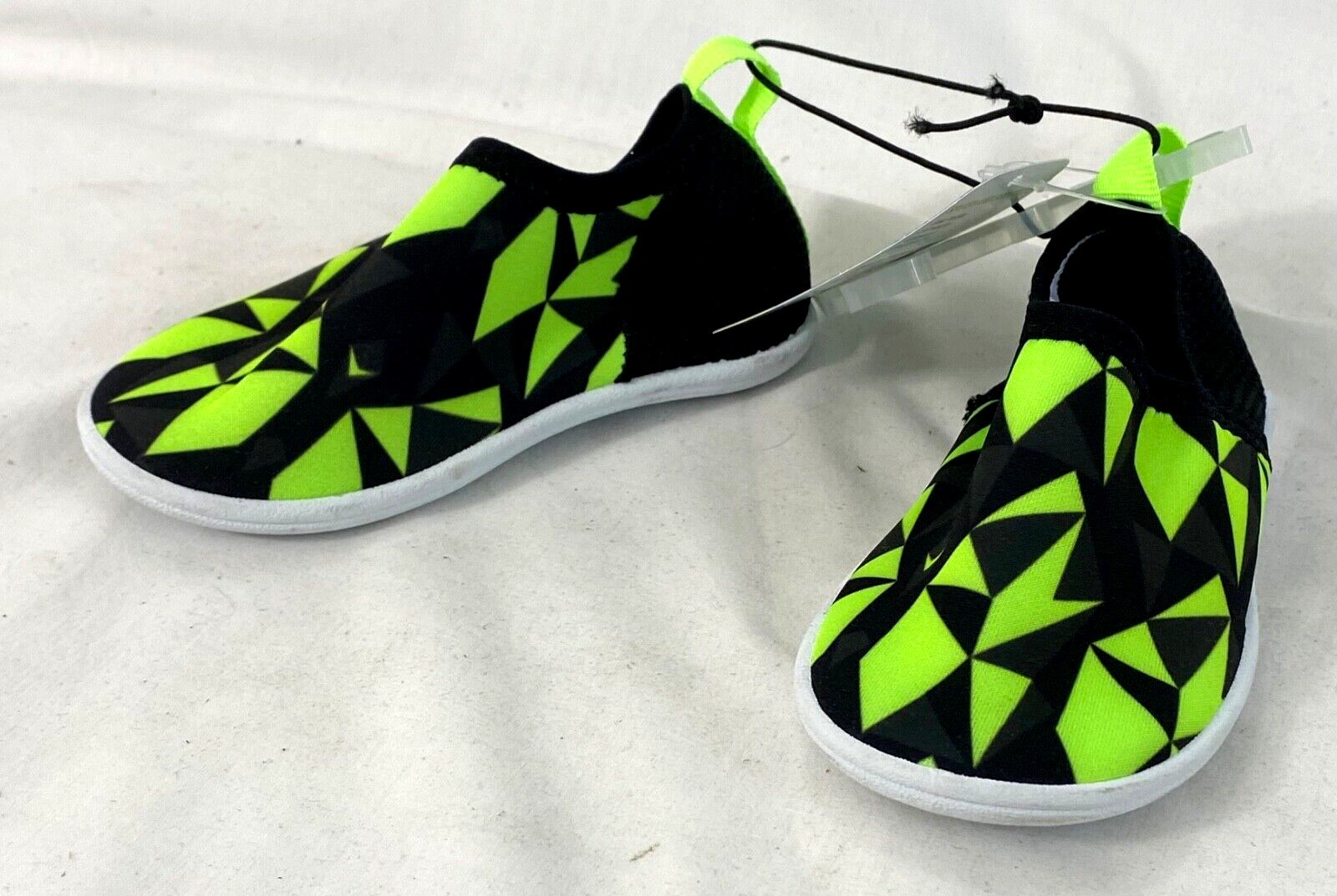 SAOLA scarpe acqua Speedo bambino piccole (5 6) nero giallo suola esterna trazione elastiche