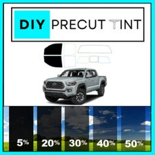 DIY PreCut Window Tint Kit Fits ANY Toyota Tacoma 2015-2023 ANY Shades FRONT TWO
