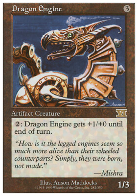 Magic the Gathering MTG Dragon Engine (282) Sixth Edition   LP
