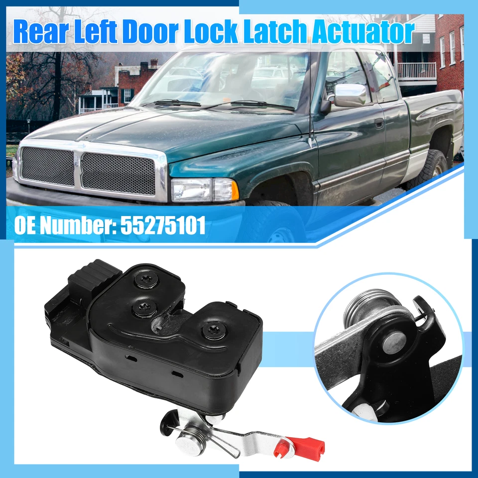 Paquete (1) Actuador de bloqueo de puerta trasera izquierda para Dodge para Ram 1500 1998-2002 55275101 Foto 2 de 4
