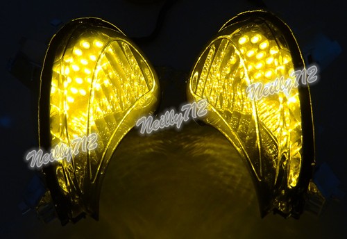 Led Front Turn Signals Light Smoke Fit 2008-2017 SUZUKI Hayabusa GSXR GSX-R 1300 - Picture 6 of 9