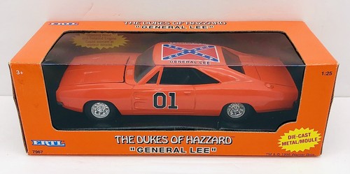 1998 Dukes Of Hazzard General Lee ERTL Die Cast Metal Toy Car 1:25 In Box