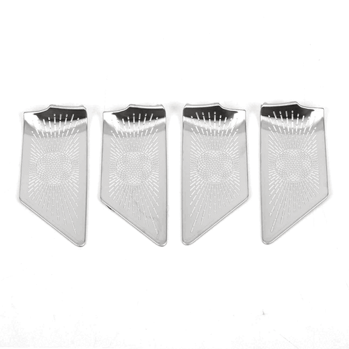 For Toyota Crown 2023-2024 Silver steel Inner Door Bowl Horn Speaker Cover Trim - Picture 2 of 6