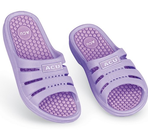 New ACU Massaging Comfort Slides/Slip-ons/Sandals Size 8 Purple | eBay
