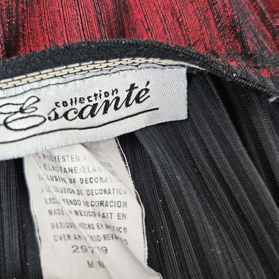 Escante женщин красный черный тянуть на бюстье корсет средний белье сексуальный металлик - Изображение 2 из 4