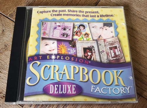 Art Explosion Scrapbook Factory Deluxe 2001 Windows 95 98 NT 2000 XP  EXC M/BACK