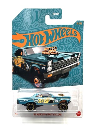 ホットウィール　コレクターズコンベンション　65マーキュリーコメットサイクロン Hot Wheels '65 Mercury Comet Cyclone Gasser teal CUSTOM WHEEL SWAP