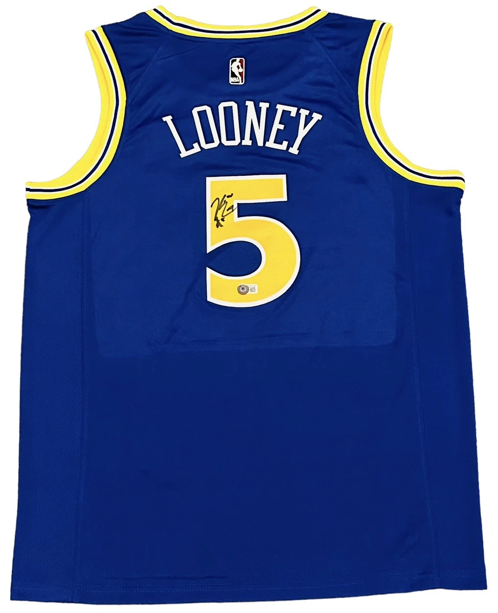 Kevon Looney Signed Golden State Warriors Jersey Autographed Rare Beckett COA