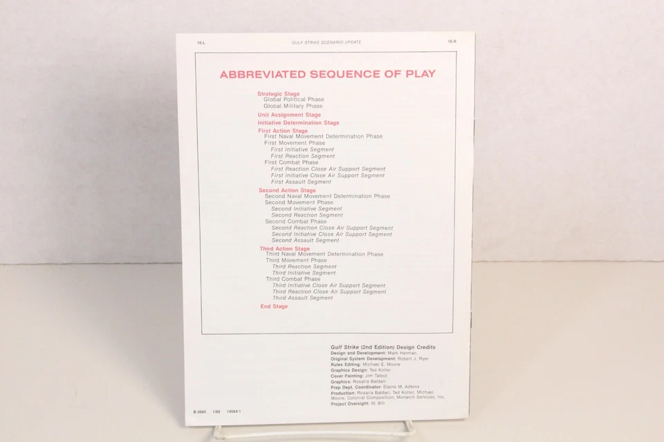 Gulf Strike 2nd Edition Scenario Update Map Game Tokens Tiles 1988 - Image 3 of 4