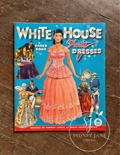 Vintage White House Party Dresses Paper Dolls Merrill 1961 **Uncut** Original.