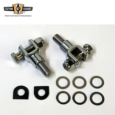 Passenger Foot Peg Clevis Relocation Bracket Fit For Harley Softail W/Male Shank