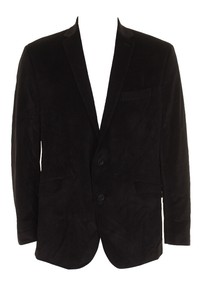 Kenneth-Cole-Reaction-Black-Double-Button-Notched-Lapel-Blazer-46R