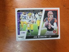 2021 Score Football Joe Burrow Collegiate Champions #CC1 Cincinnati Bengals LSU