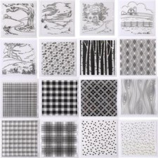 Background Scene Clear Stamps for Card Making PVC Stamp Scrapbooking Journal DIY
