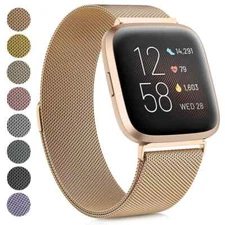 For Fitbit Versa 3 4 Versa Sense Watch Band Milanese Stainless Steel Wrist Strap