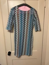 BB Dakota 2 Piece Dress Crochet Top Layer Size M