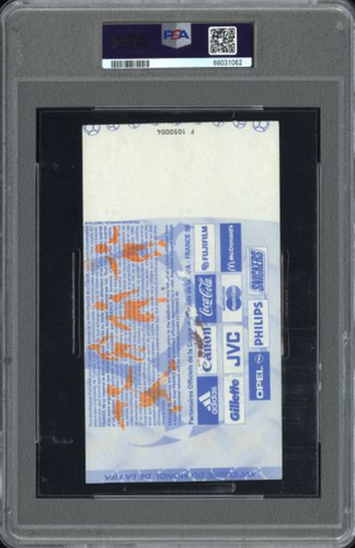 Ronaldo Nazario R9 Signed World Cup Debut Ticket PSA AUTHENTICATED EBay