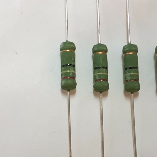 Resistance Wirewound 24 Ohms 3W Anti-surge Anti-flamme Set Of 5 Resistors 24R 3 - Picture 2 of 4