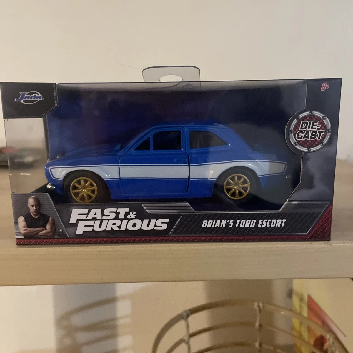 New Jada Fast and Furious BRIAN'S FORD Escort Diecast Car 1/32 Scale