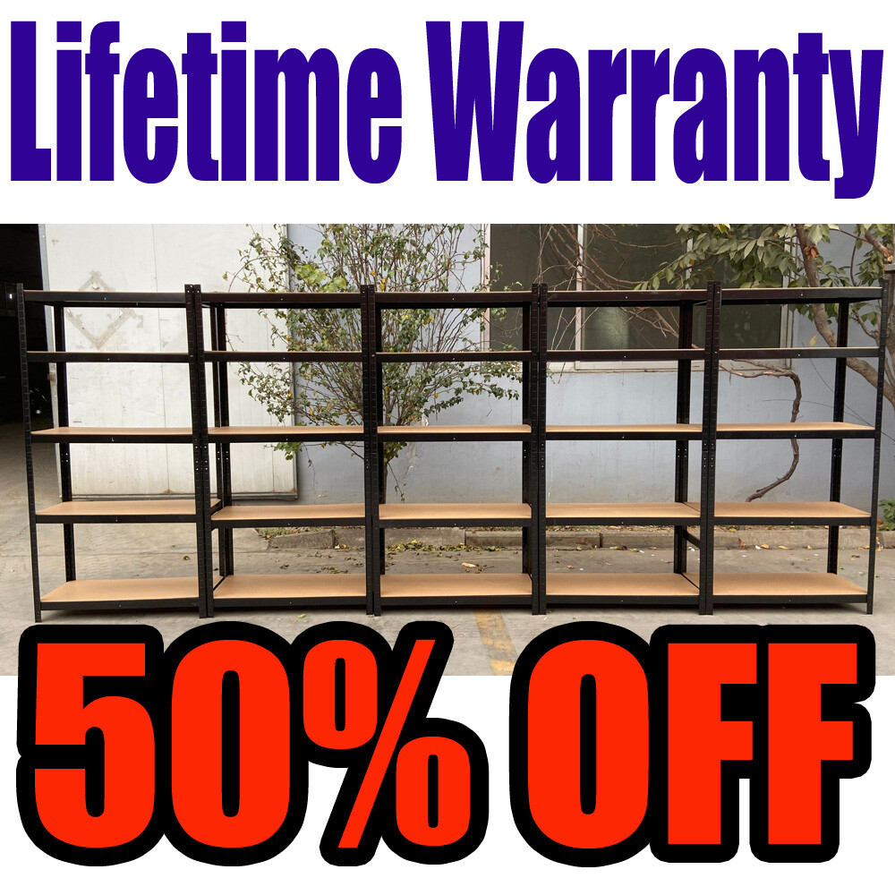 5 Tier Storage Rack Utility Storage Shelves Metal Shelving Units Adjustable Rack