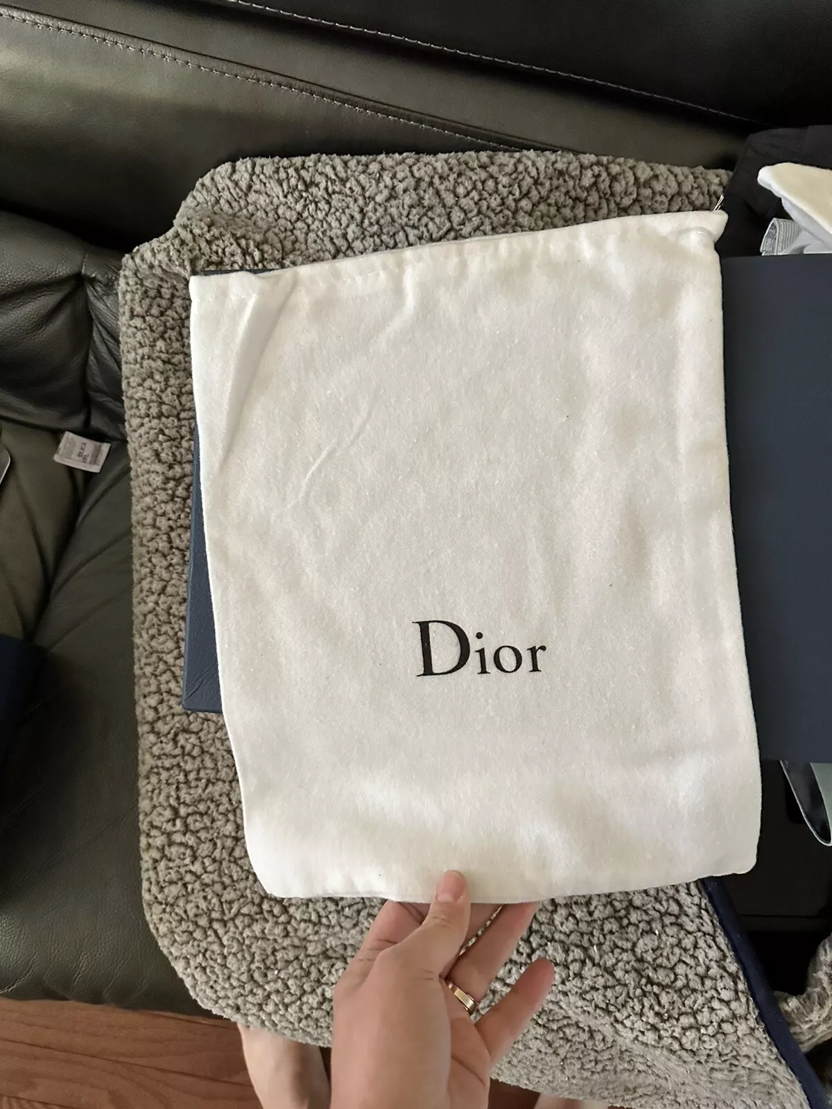 DIOR 13x12 sac à poussière chaussures couchage rangement voyage poussiéreux logo