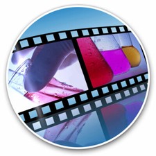 2 x Vinyl Stickers 15cm - Science Film Reel Camera Fun Cool Gift #3665