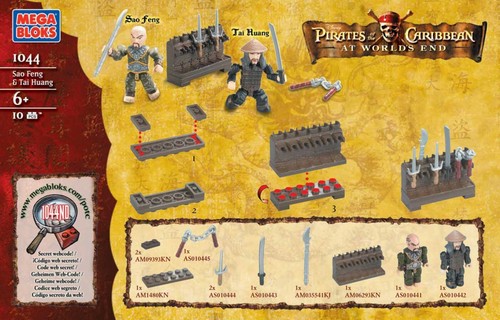 Pirates of The Caribbean At Worlds End - Tai Huang & Sao Feng Mega Bloks Set - Picture 3 of 3
