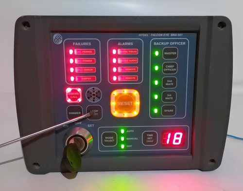 Hydel Falcon Eye BNA-501 Control-Panel Bridge Navigational Watch Alarm System - Picture 3 of 11