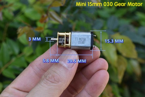 DC 3V-6V 5V Micro Mini 030 Full Metal Gearbox Gear Motor Speed Reduction Robot - Picture 2 of 5