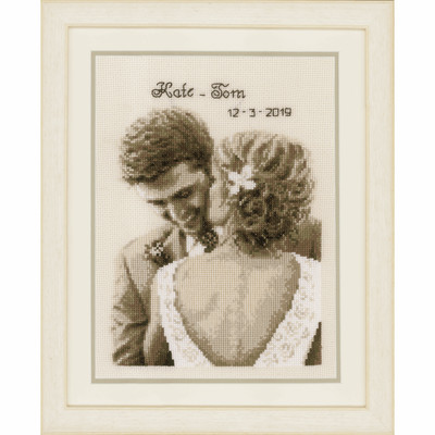 Vervaco Wedding Rose Counted Cross Stitch Kit - Includes Fabric, Thread, Needle & Pattern - View #10